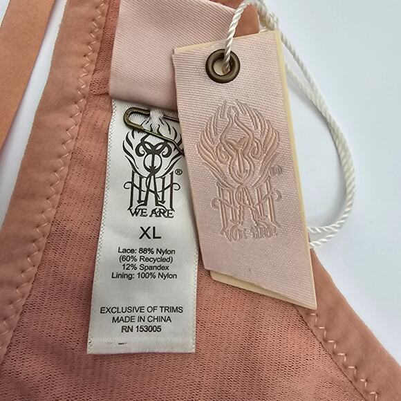 Free People We Are HAH Womans size XL Don't Cross Me Halter Bralette Pink NEW - Picture 6 of 8